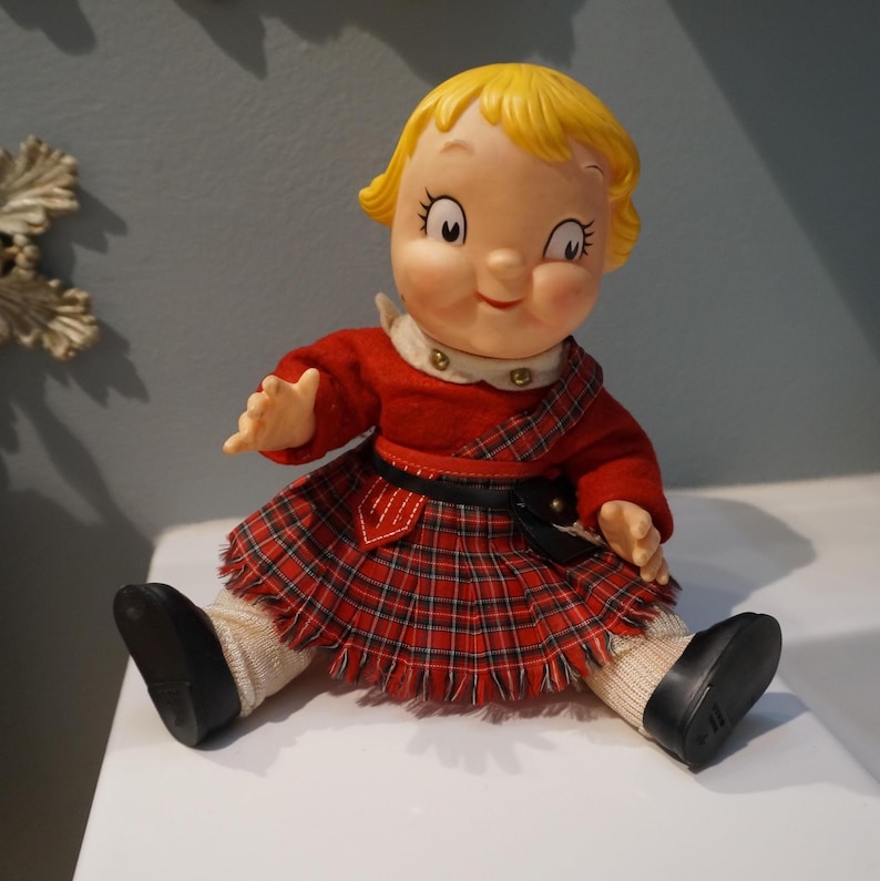 Vintage 70's Campbell's Soup Girl Doll 10" Vinyl Poseable 画像 1