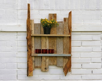 Flower Shelf Balcony Bathroom Shelf Wooden Shelf Kitchen Etsy