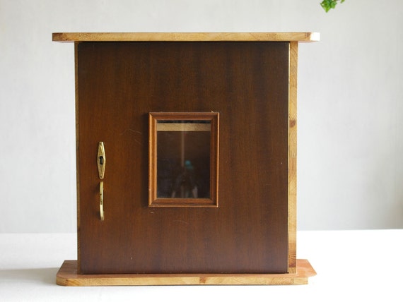 Hanging Cabinetbrownupcycling Closet Vintage Look Retro Etsy