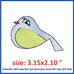 Dibujos animados de pájaros, pájaros, niños, imagen, diseño de bordado, descarga instantánea, archivos digitales