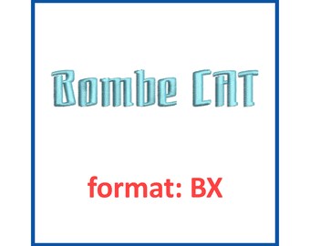Stickmuster Schriftart Bombe CAT Format BX