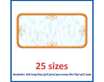 25 Sizes Frame Applique Design Frame Embroidery Design Fill Design Machine Embroidery