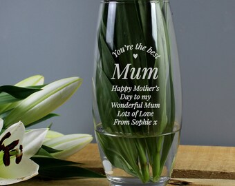 Personalised 'You're The' Bouquet Vase, Custom