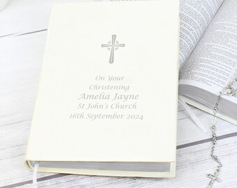 Personalised Silver Companion Holy Bible - Eco-friendly