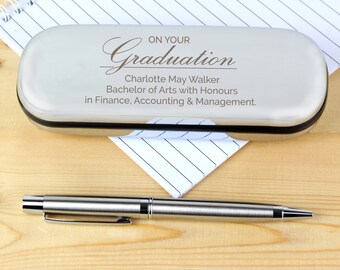 Personalized Graduation Pen & Box Set: Keepsake Gift