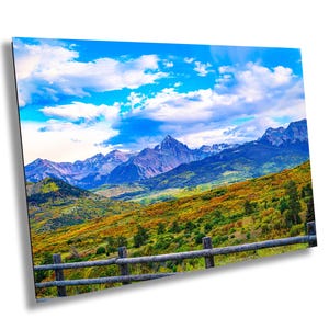 CO San Juan Mountains Aspen Trees Ouray Mt. Sneffels Autumn Colors 2