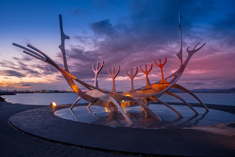 Iceland Reykjavik Sólfar Solfar Sun Voyager Sculpture Iconic Award Winner image 1