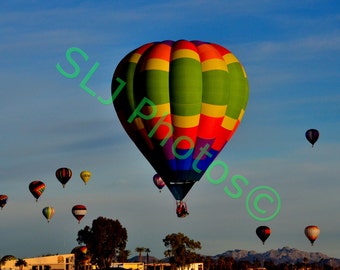 Z Instant Download, Hot Air Balloon Festival, Nature Photo, High Resolution Photo, Havasu City AZ, Arizona, Digital Art