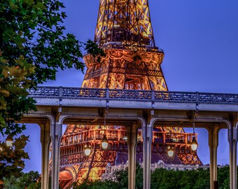 France Paris Eiffel Tower Pont de Bir Hakeim Inception Bridge