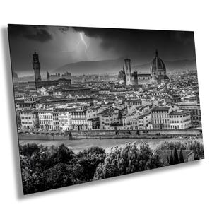 Florence, Italy, Duomo, Uffizi Gallery, Lightening, Iconic, Landmark, Black & White, Award Winner