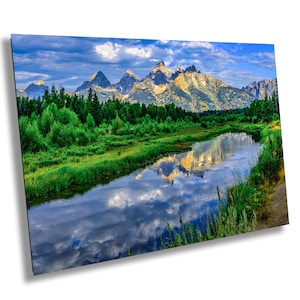 WY Teton National Park Schwabacher Landing Snake River Sunrise Reflections 1