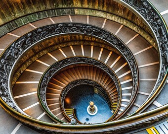 Rome, Vatican City, Italy, Vatican Spiral Stairs, Bramante Staircase, Iconic