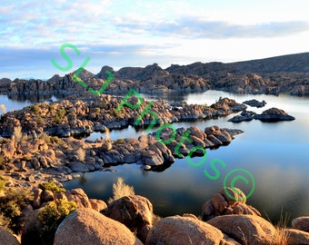 Z Instant Download, Watson Lake, Nature Photo, High Resolution Photo, Prescott, AZ, Scenic photo, Arizona, Digital Art, Water Scene