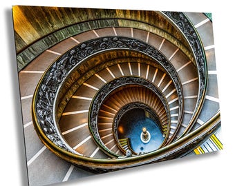 Rome, Vatican City, Italy, Vatican Spiral Stairs, Bramante Staircase, Iconic