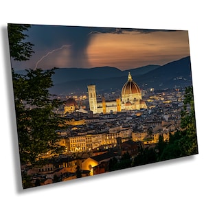 Florence, Italy, Duomo, Lightening, Iconic, Landmark, Award Winner
