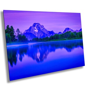 WY Teton National Park, Oxbow Bend Crossing, Snake River, Spiegelungen, Mt. Moran