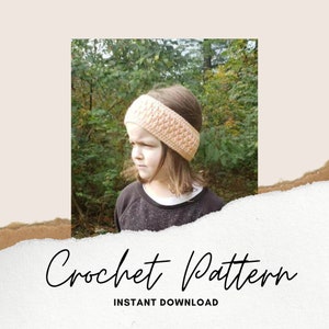 Crochet Ear Warmer/Headband Pattern - Digital Download PDF