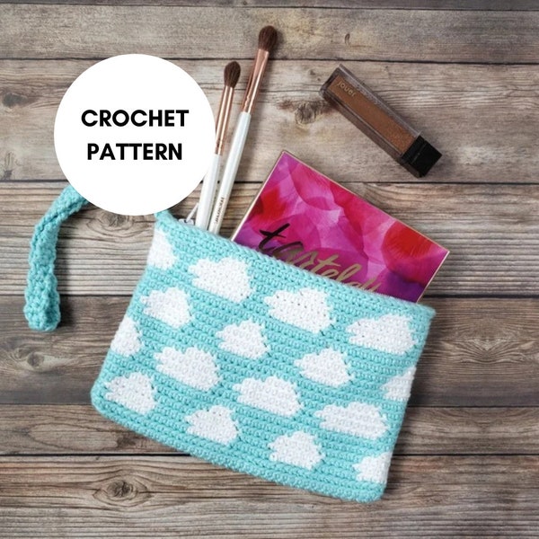 Tapestry Crochet Pattern | Crochet Tutorial | Crochet Bag Pattern | Clutch Pattern | Wristlet Pattern | Pouch Pattern | Purse Pattern