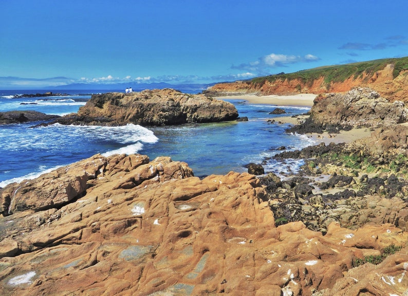Martin's beach,Digital Download,Instant Print,Waves,Half Moon Bay ...