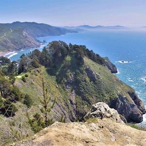 Muir beach overlook, California photography Digital download, Bolinas Stinson beach, California Art, California hills, Beach photos