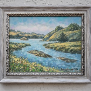 Tomales Bay Original Art: California Point Reyes Impressionist Art