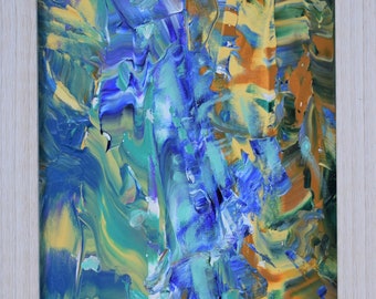 ブルーファンタジー抽象画：カラフルで気まぐれなアート、14