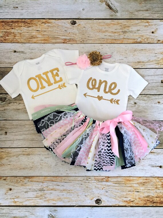 Lits Jumeaux Garcon Fille Premier Anniversaire Tenues Tenue Etsy