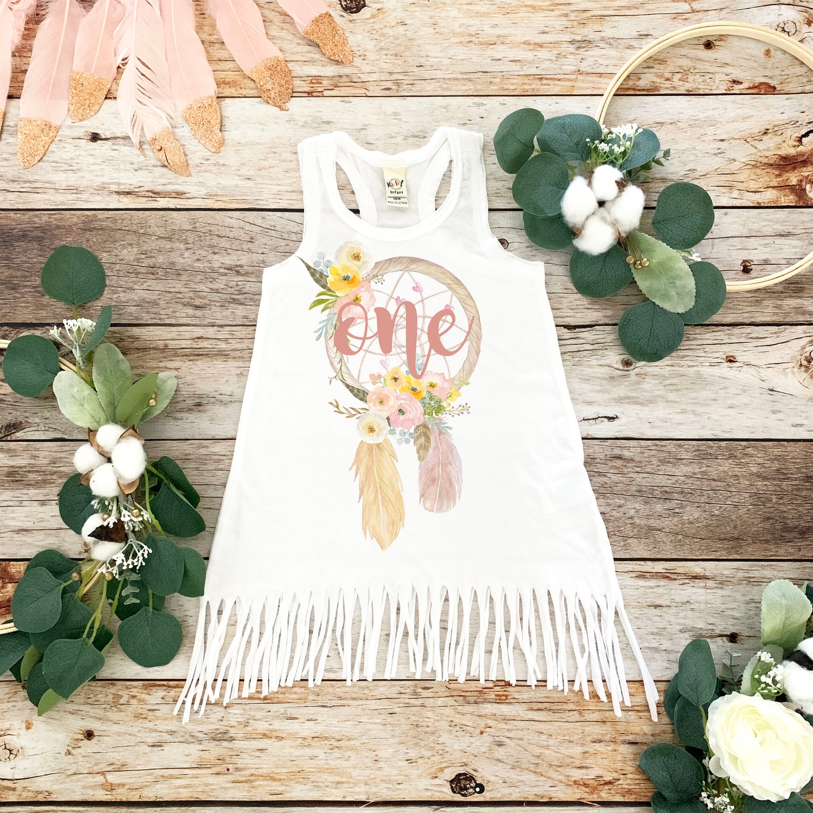 Dreamcatcher Boho Birthday Dress Dreamcatcher Birthday Shirt Etsy