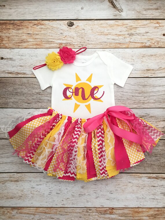 yellow first birthday outfit