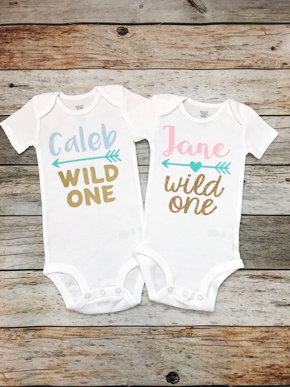 boy girl twin birthday shirts