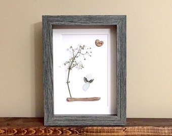 Family of Four Pebble Art Ornament \u2022 handmade \u2022 one of a kind \u2022 ready to ship