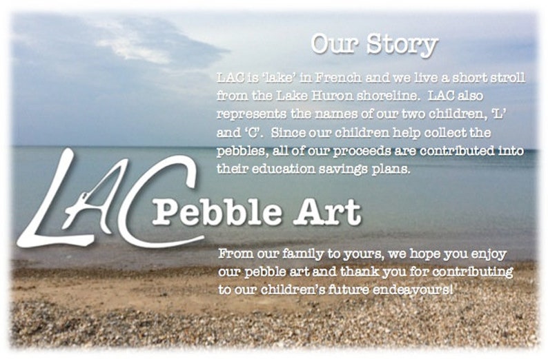 Pebble Art Couple Ornament \u2022 4x4 \u2022 handmade \u2022 one of a kind \u2022 ready to ship