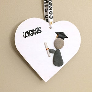 Family of Four Pebble Art Ornament \u2022 handmade \u2022 one of a kind \u2022 ready to ship