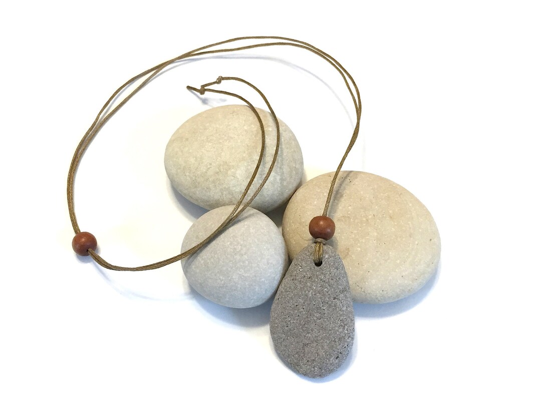 Collier Pendentif Galets Signé Skalli - Métal Argenté - Multicolore - Occasion