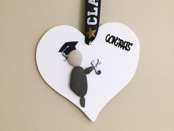 Family of Four Pebble Art Ornament \u2022 handmade \u2022 one of a kind \u2022 ready to ship