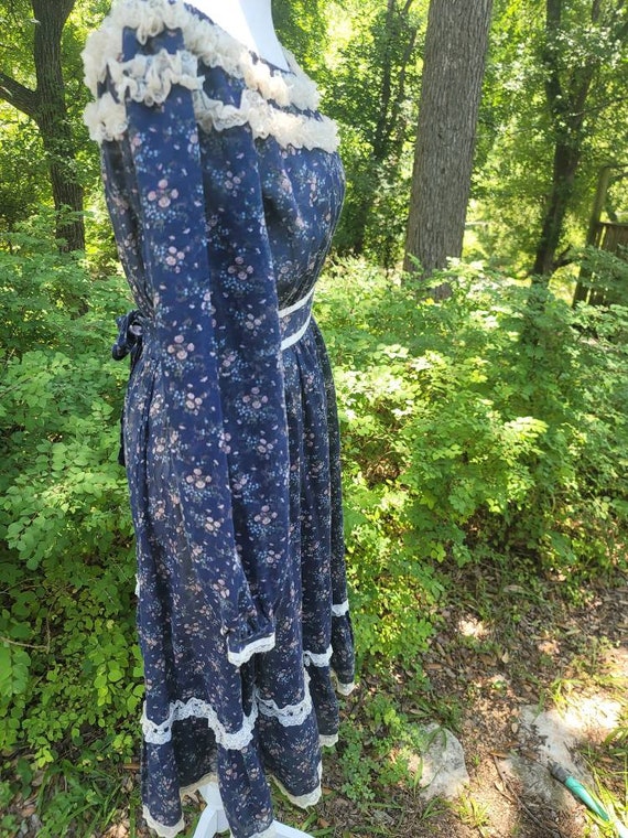 Vintage Gunne Sax Dress 9 Small off the shoulder midi… - Gem