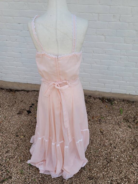 Vintage Gunne Sax Sundress 13 Medium Maxi Dress P… - image 6