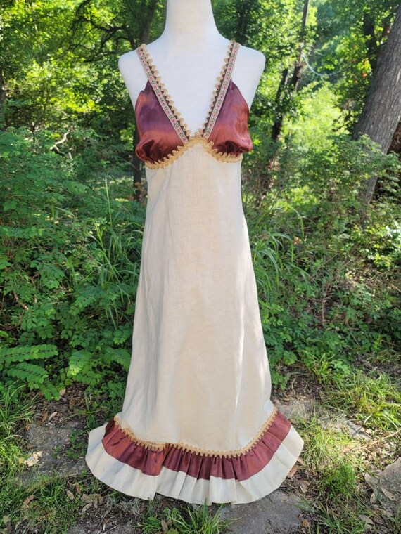 Vintage Gunne Sax Dress Small XS 9 halter dress s… - image 2
