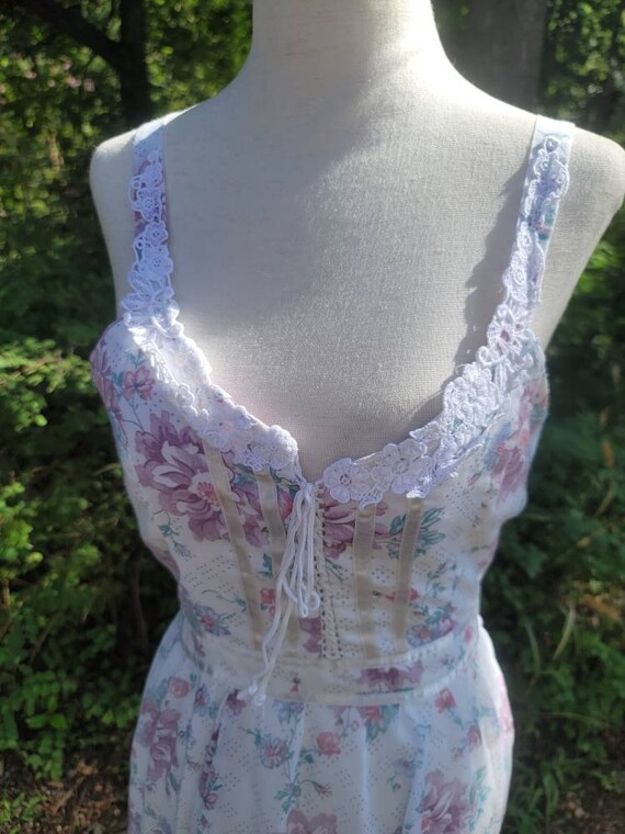 Vintage Gunne Sax Dress 11 Medium Sundress Floral… - image 3