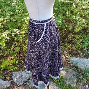 Gunne Sax Skirt Black 9 Small Xs Boho Cottage Core - Etsy