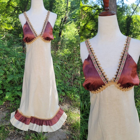 Vintage Gunne Sax Dress Small XS 9 halter dress s… - image 1