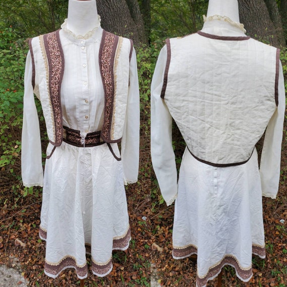 Vintage Gunne Sax Dress Set 11 Small Medium Skirt… - image 1