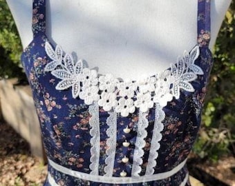 Gunne Sax Size 11 Dress, Swiss Dot Print, Vintage Jessica