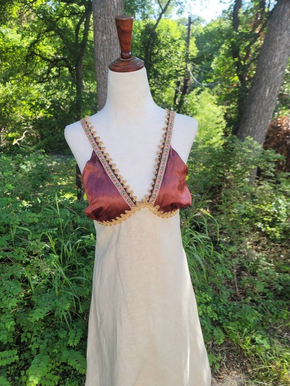 Vintage Gunne Sax Dress Small XS 9 halter dress s… - image 3