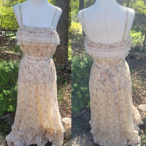 Vintage Gunne Sax Dress 9 small sundress maxi dres