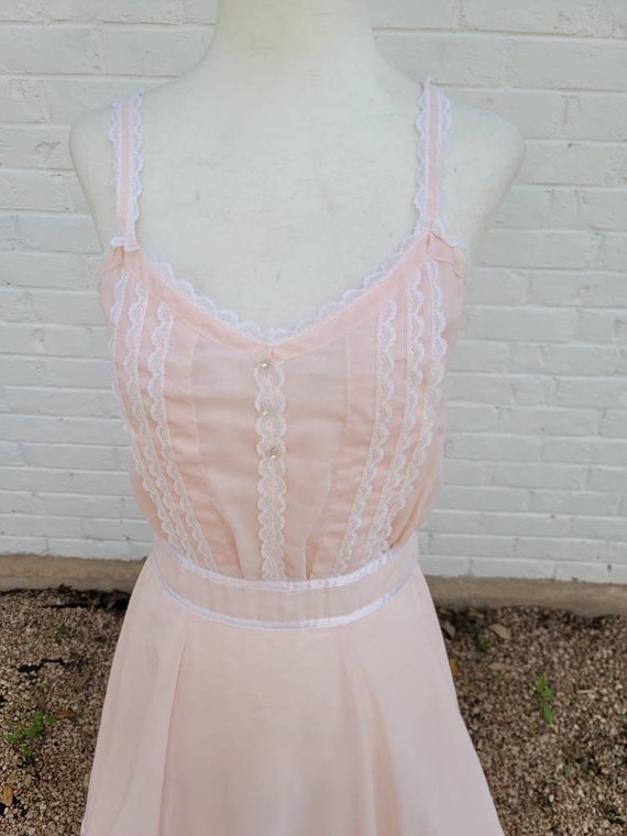 Vintage Gunne Sax Sundress 13 Medium Maxi Dress P… - image 3