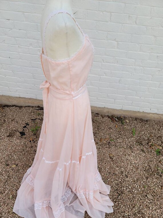 Vintage Gunne Sax Sundress 13 Medium Maxi Dress P… - image 5