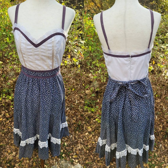 Vintage Gunne Sax Dress 9 Small Sundress Sleevele