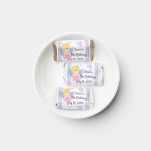 Fairy Birthday - PRINTED Labels fits Hershey Miniature Candy Bars (Not Included) - Party Favors, Personalized, Stickers, Sweet 16