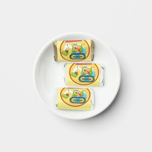 Contruction Kids Boy&#39;s Birthday - PRINTED Labels fits Hershey Miniature Candy Bars (Not Included) - Party Favors, Personalized, Stickers